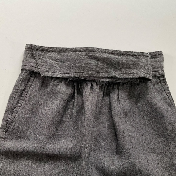 Banana Republic Chambray Tie Waist Skirt Sz 0 Mini Office Siren Casual Chic - Picture 5 of 12
